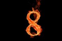 The symbol of infinity - the number 